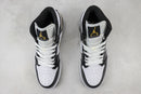 Air Jordan 1 Mid "Patent Black White Gold"