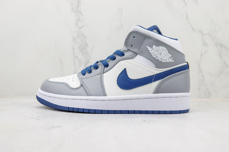 Air Jordan 1 Mid "Cement True Blue"