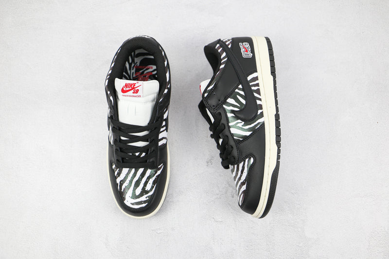 Quartersnacks x Nike SB Dunk Low "Little Debbies Zebra Cake"