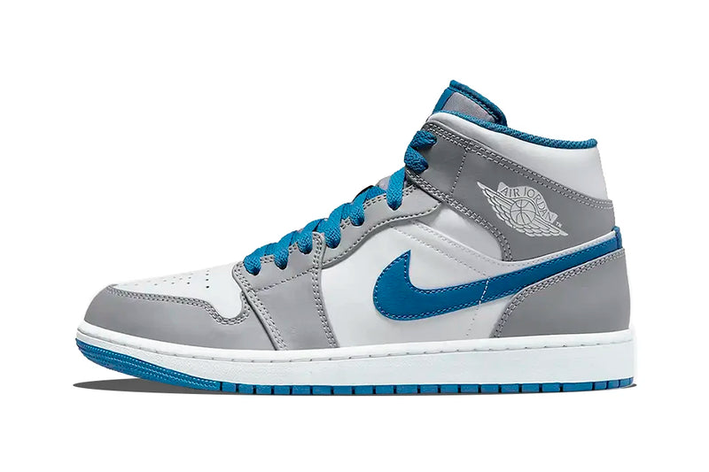 Air Jordan 1 Mid "Cement True Blue"