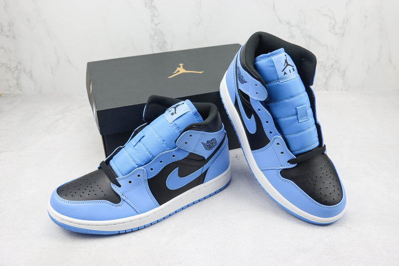 Air Jordan 1 Mid "University Blue Black"