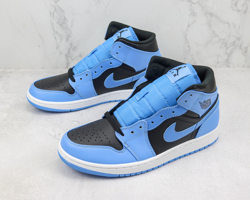 Air Jordan 1 Mid "University Blue Black"