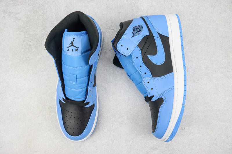 Air Jordan 1 Mid "University Blue Black"