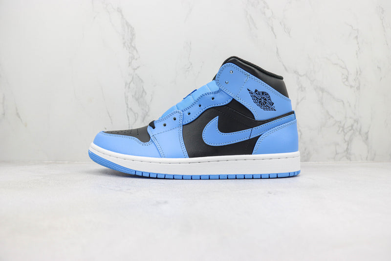 Air Jordan 1 Mid "University Blue Black"