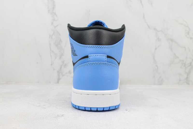 Air Jordan 1 Mid "University Blue Black"