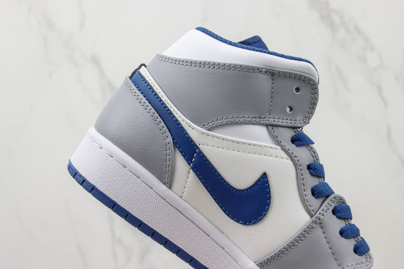 Air Jordan 1 Mid "Cement True Blue"